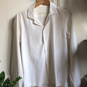 Zara Studio Man White Shirt S Cotton